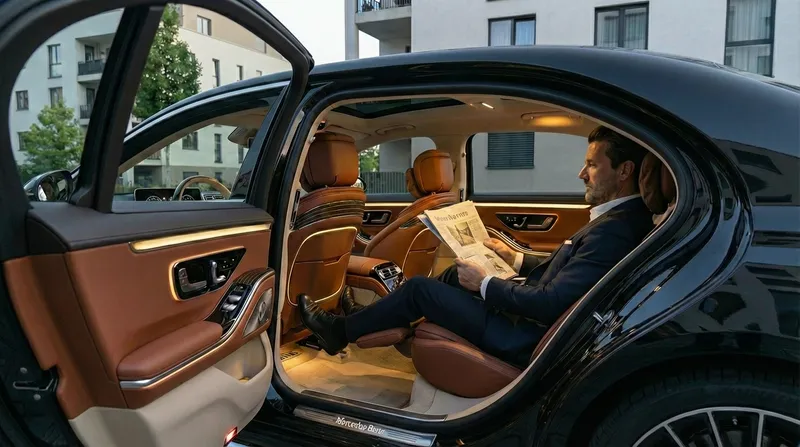 Innenraum Mercedes S-Klasse – Limousinenservice Wien