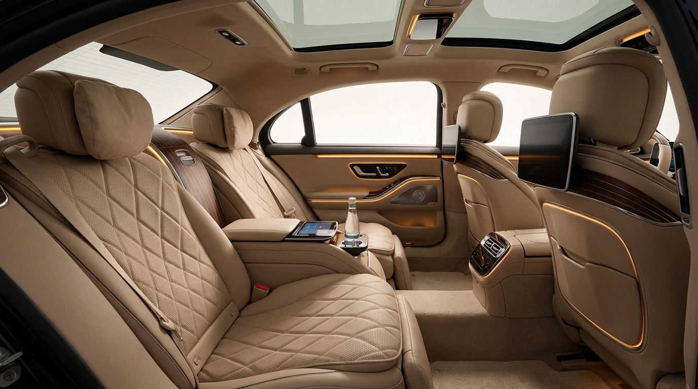 Mercedes S-Klasse Innenraum – Vienna Prestige Limousines